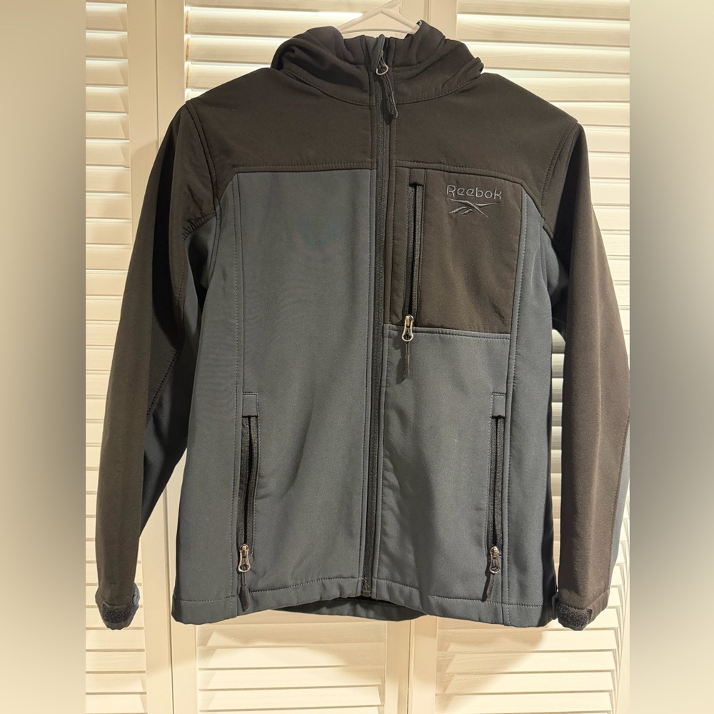Reebok Boy’s Black and Dark Gray Performance Jacket